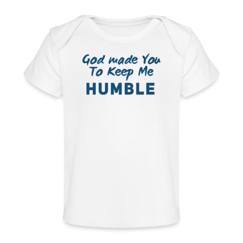 Christian Humility (blue) - Baby Organic T-Shirt