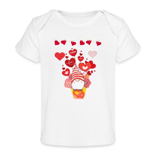 Design wrapped in love hearts, vibrating in love. - Baby Organic T-Shirt