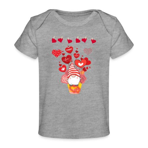 Design wrapped in love hearts, vibrating in love. - Baby Organic T-Shirt