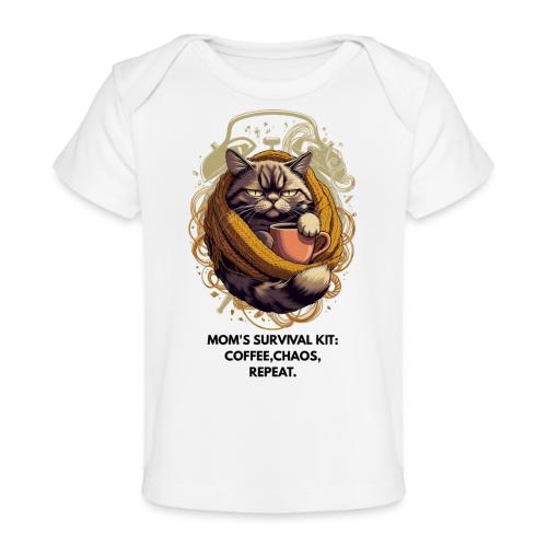 Powered by Sarcasm Cat Tee - Baby Organic T-Shirt
