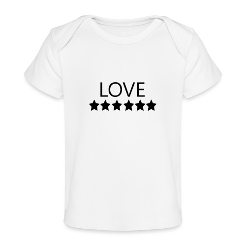 LOVE (Black font) - Baby Organic T-Shirt