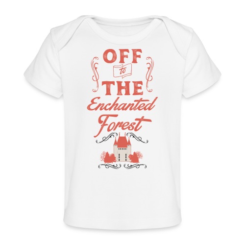 ENCHANTED FOREST RED RESI - Baby Organic T-Shirt