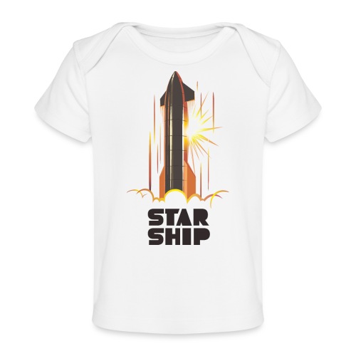 Star Ship Mars - Light - Baby Organic T-Shirt
