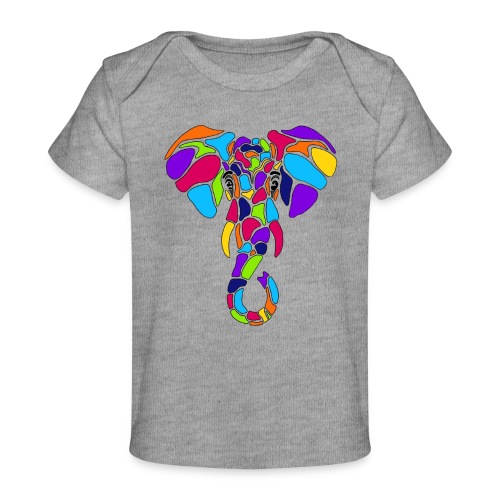 Art Deco elephant - Baby Organic T-Shirt