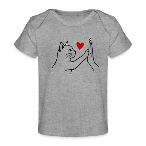Cat Lover High-Five T-Shirt - Baby Organic T-Shirt