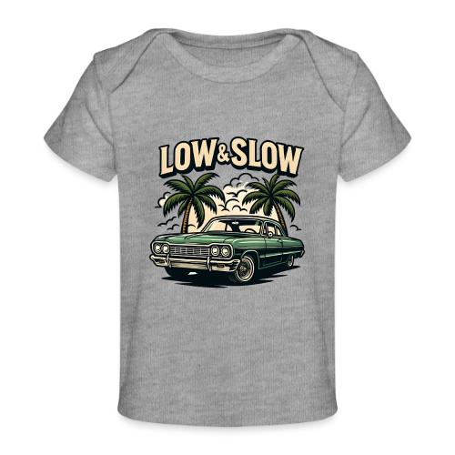 Classic Lowrider Car | Low & Slow Retro T-Shirt - Baby Organic T-Shirt