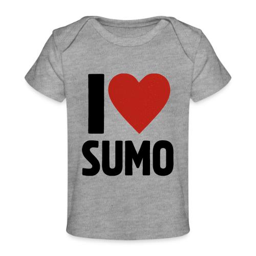 I Love Sumo – Bold Minimalist Sumo Wrestling Fan - Baby Organic T-Shirt