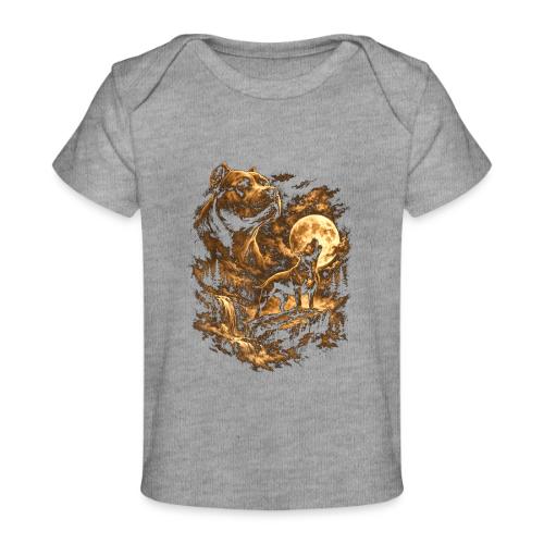 Pit Bull Howling Moon Fantasy Forest Tee - Baby Organic T-Shirt