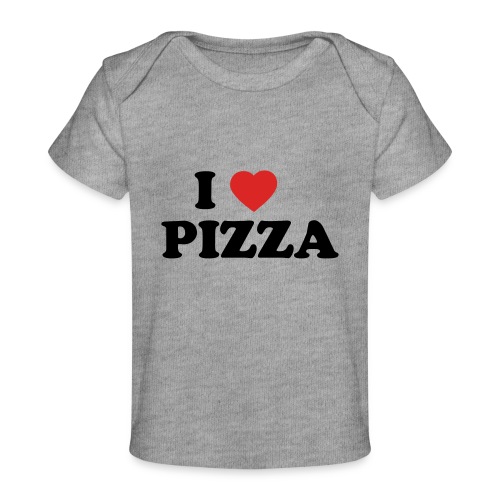 i heart pizza 2 color - Baby Organic T-Shirt
