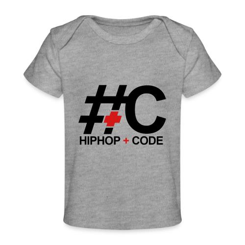 hiphopandcode-logo-2color - Baby Organic T-Shirt