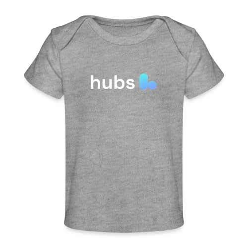 Hubs Logo White - Baby Organic T-Shirt