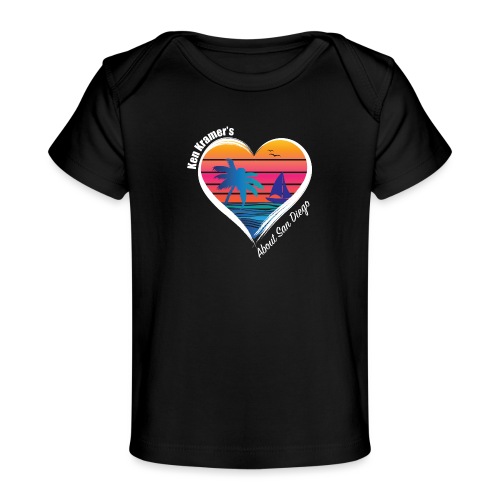 KK ASD HEART WHITE - Baby Organic T-Shirt
