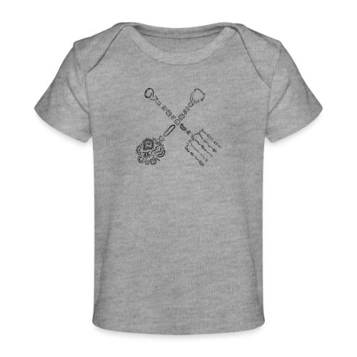 fork and shovel microbe farmer - Baby Organic T-Shirt