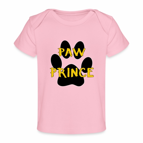 Paw Prince Funny Pet Footprint Animal Lover Pun - Baby Organic T-Shirt
