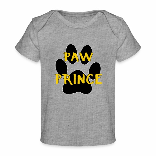Paw Prince Funny Pet Footprint Animal Lover Pun - Baby Organic T-Shirt