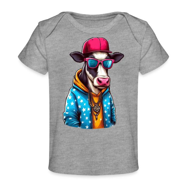 Gangster Cow Wearing a Cap