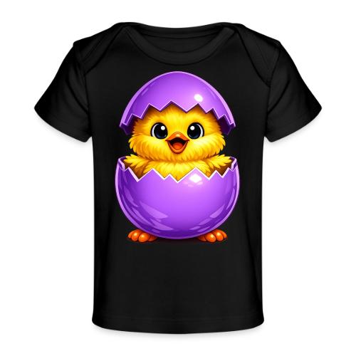 Easter Chick Purple - Baby Organic T-Shirt