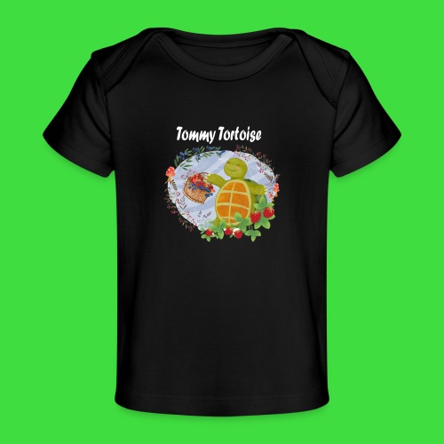 Tommy Tortoise black - Baby Organic T-Shirt