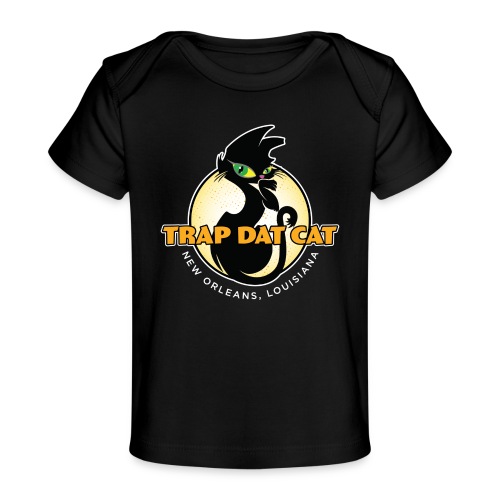 Trap Dat Cat Offical Logo - FOR DARK BACKGROUNDS - Baby Organic T-Shirt