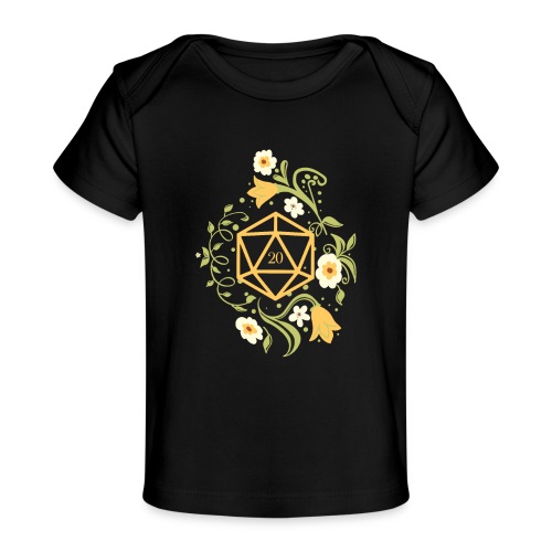 Polyhedral D20 Dice of the Druid - Baby Organic T-Shirt