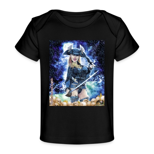Undead Angel Vampire Pirate Rusila F006-NS - Baby Organic T-Shirt
