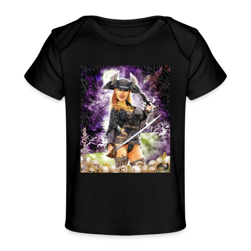 Undead Angel Vampire Pirate Rusila F006B-PH - Baby Organic T-Shirt