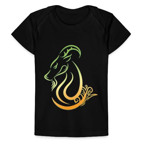 Capricorn Zodiac Sea Goat Astrology Logo - Baby Organic T-Shirt