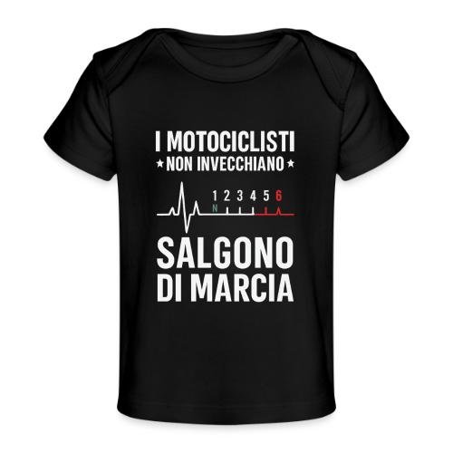 Motorcyclists Never Age Heartbeat Design - Baby Organic T-Shirt