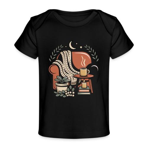 Moonlit Cozy Night Recliner - Baby Organic T-Shirt