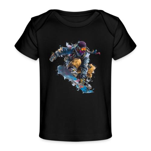 Snowboarding: Splash of Speed - Baby Organic T-Shirt
