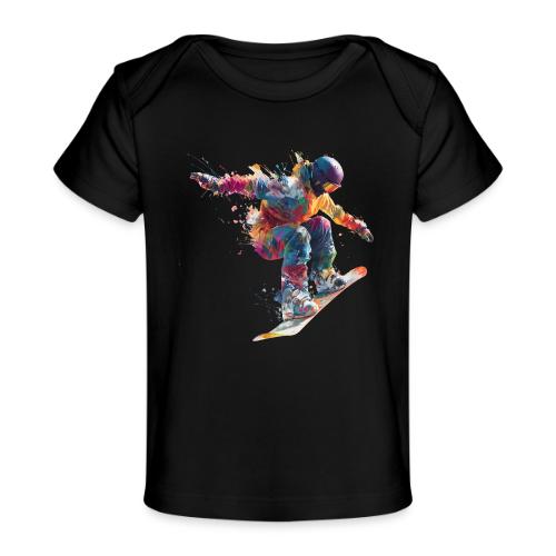 Snowboarding: Frozen Flight - Baby Organic T-Shirt
