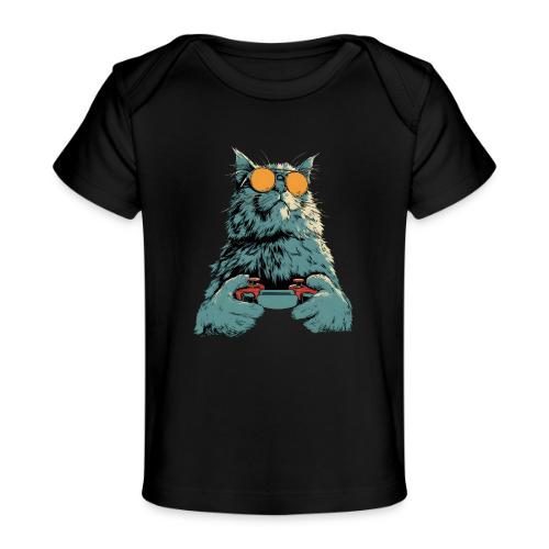Cat: Fluff Mode On - Baby Organic T-Shirt