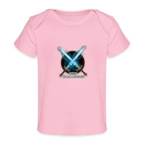 WoW Challenges Blue Fire Swords Logo - Baby Organic T-Shirt