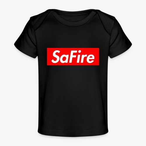 SaFire box logo tee - Baby Organic T-Shirt