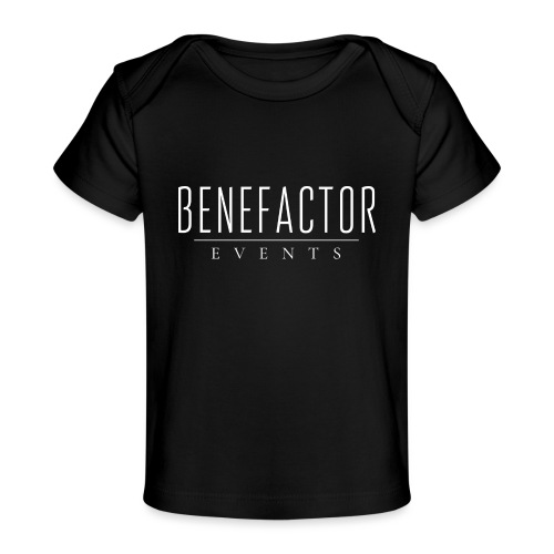 Benefactor White Logo - Baby Organic T-Shirt