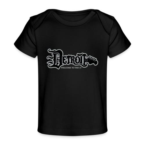 DETROIT GUITAR WTTD BLK SLR REG FONT - Baby Organic T-Shirt