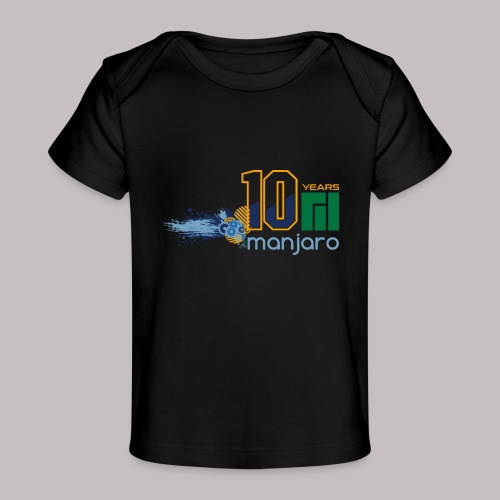 Manjaro 10 years splash colors - Baby Organic T-Shirt