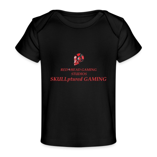 REDHEADGAMING SKULLPTURED GAMING - Baby Organic T-Shirt
