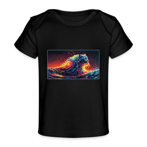 Wavecat Firelight Wave - Baby Organic T-Shirt