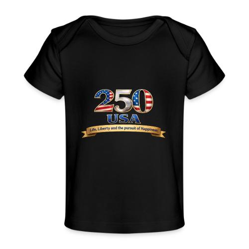 250 USA Liberty Banner - Baby Organic T-Shirt