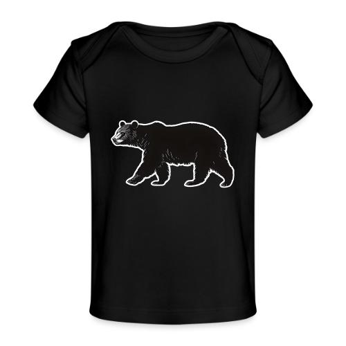 Midnight Black Bear - Baby Organic T-Shirt