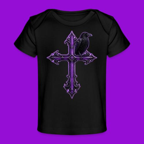 Gothix Raven Cross - Baby Organic T-Shirt