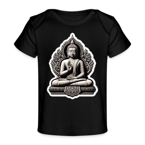 The Buddha Displaying Hand Mudra - Baby Organic T-Shirt