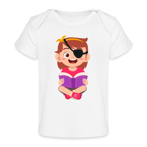 Little girl with eye patch - Baby Organic T-Shirt