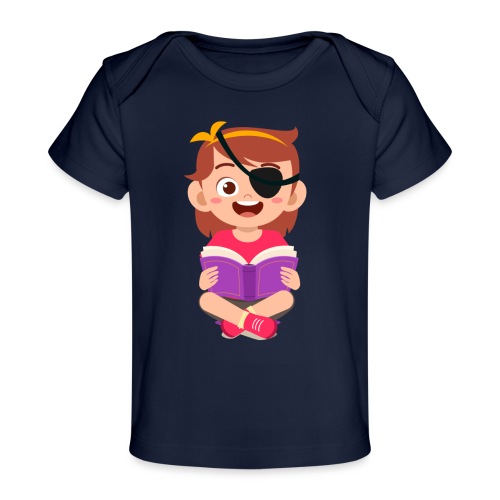 Little girl with eye patch - Baby Organic T-Shirt