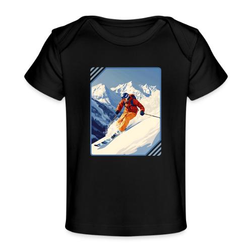 Mountain Skiing Vibes - Baby Organic T-Shirt