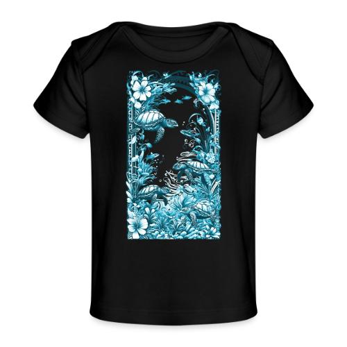 Sea Turtle Forest - Baby Organic T-Shirt