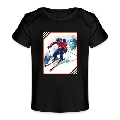 Skiing is Life - Baby Organic T-Shirt