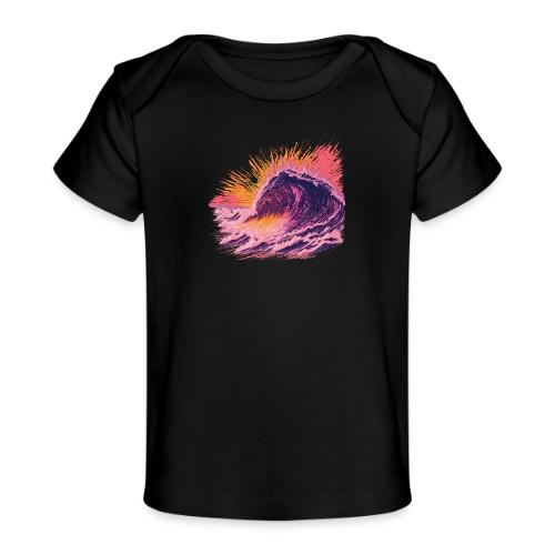 Pink Fire Wave - Baby Organic T-Shirt