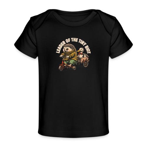 Leader of the Tiny Riot Design - Baby Organic T-Shirt